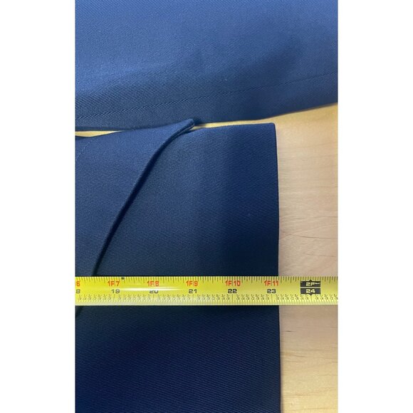 L'Agence Jennah Cropped Single Breasted Blazer Navy Blue - Picture 11 of 12